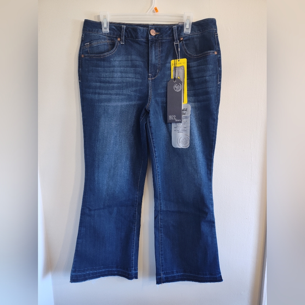 NWT 1822 Denim High Rise Demi Boot Cut Jeans 14